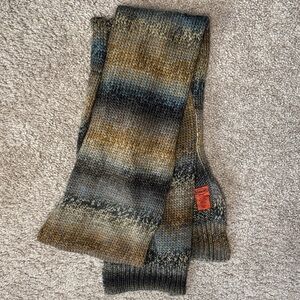 Missoni Olive, Gray & Brown Gradient Knit Scarf